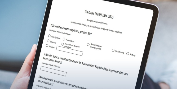 INDUSTRIA-Umfrage: Rund 20 Prozent der Institutionellen wollen Immobilienquote steigern